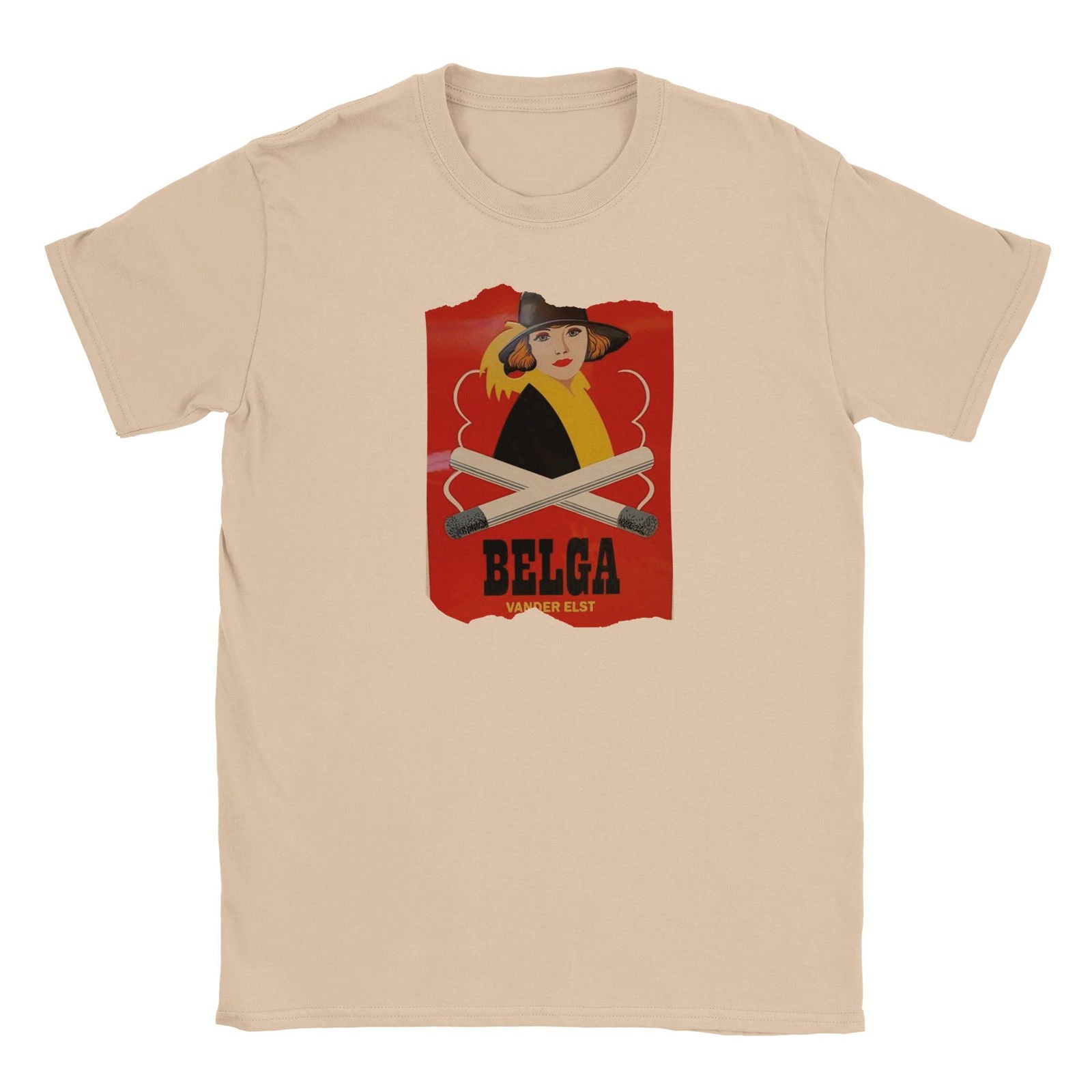 Belga sigarets | T-shirt Unisex - Tshirt-Fabriek.nl