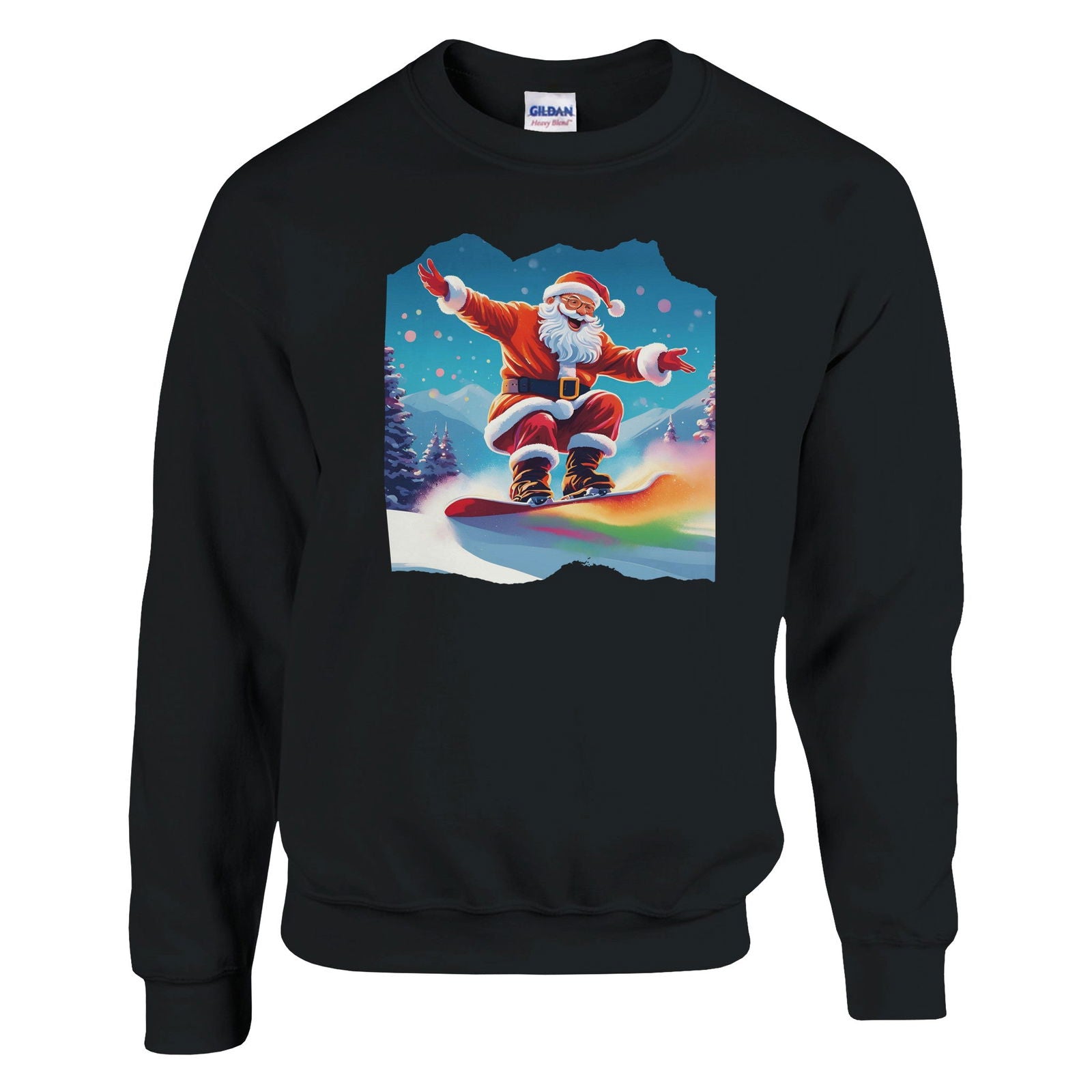 Boarding Santa | Trui Unisex - Tshirt-Fabriek.nl