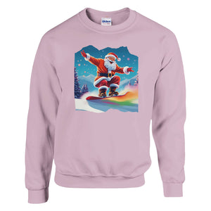 Boarding Santa | Trui Unisex - Tshirt-Fabriek.nl