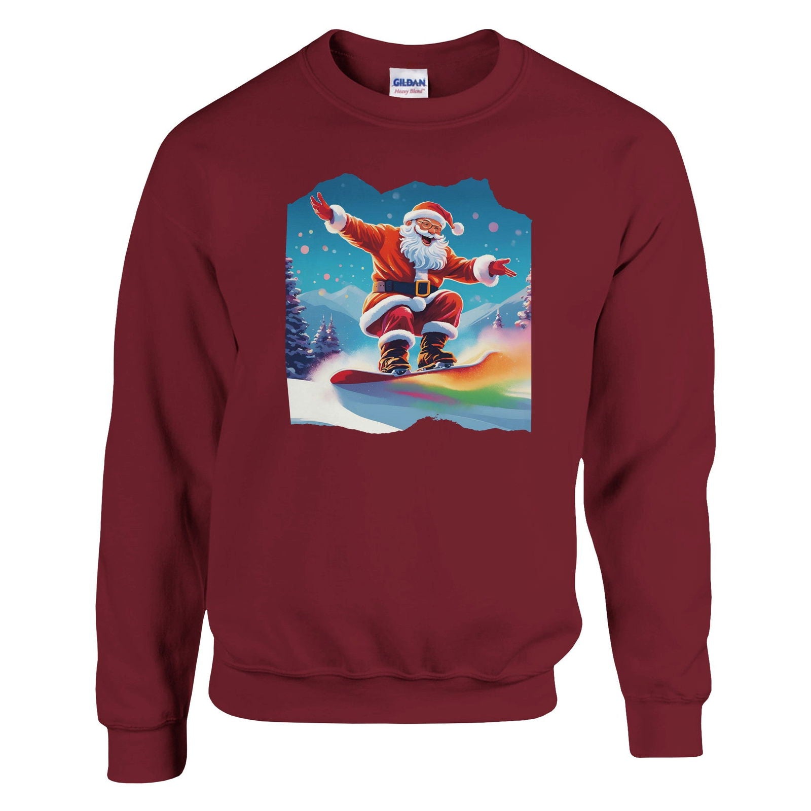 Boarding Santa | Trui Unisex - Tshirt-Fabriek.nl