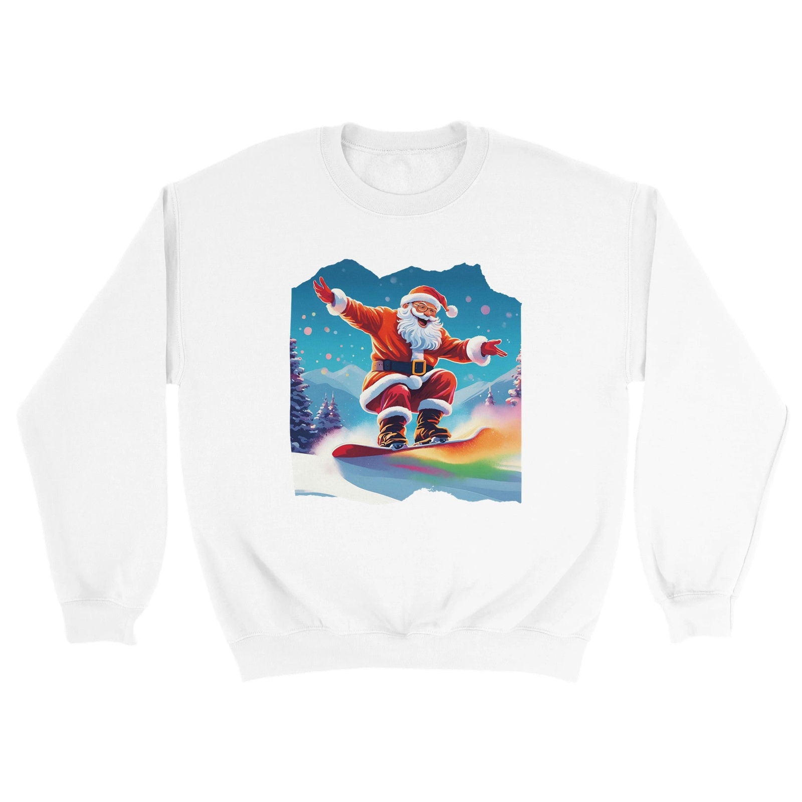 Boarding Santa | Trui Unisex - Tshirt-Fabriek.nl