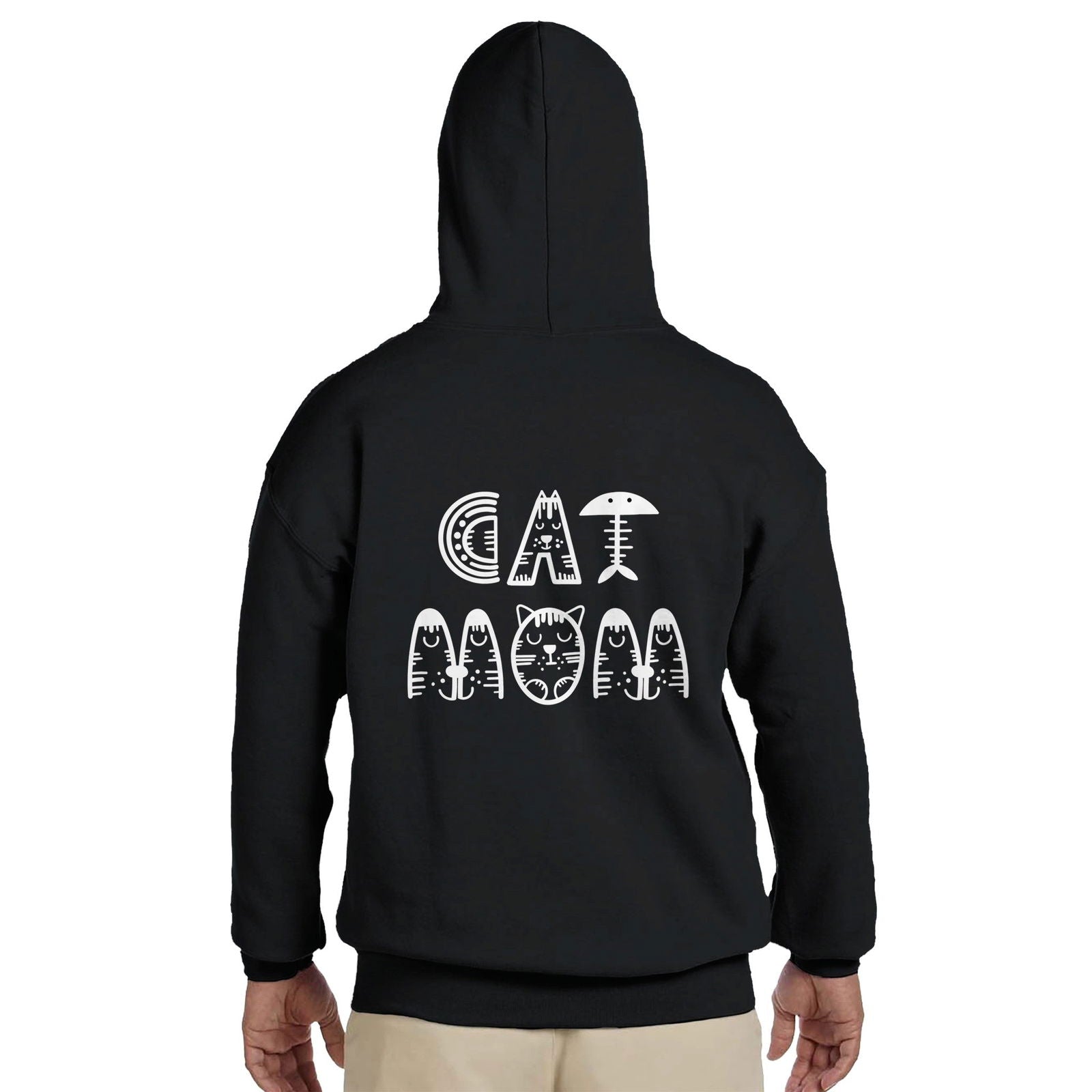 Cat Mom | Hoodie Unisex - Tshirt-Fabriek.nl