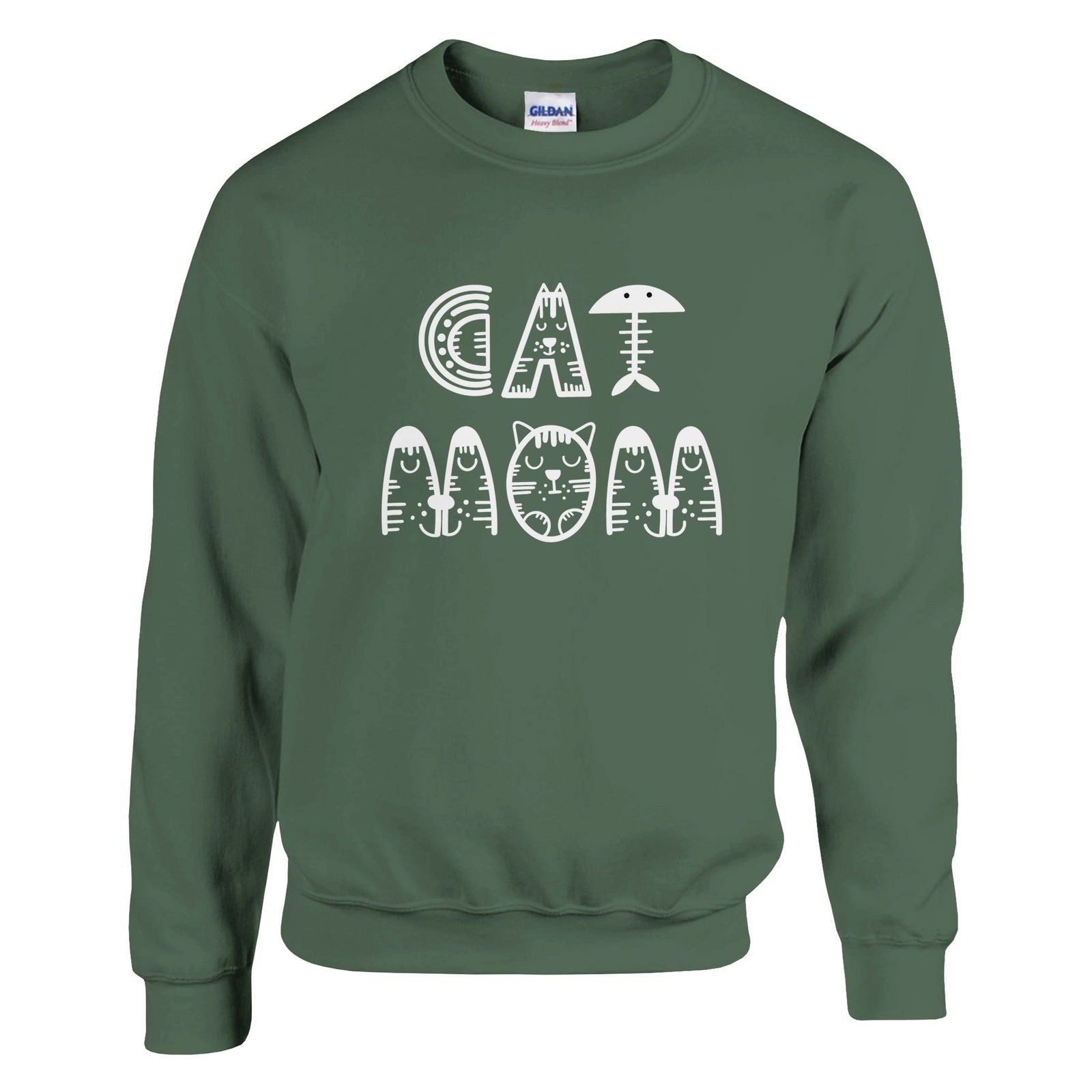 Cat Mom | Trui Unisex - Tshirt-Fabriek.nl