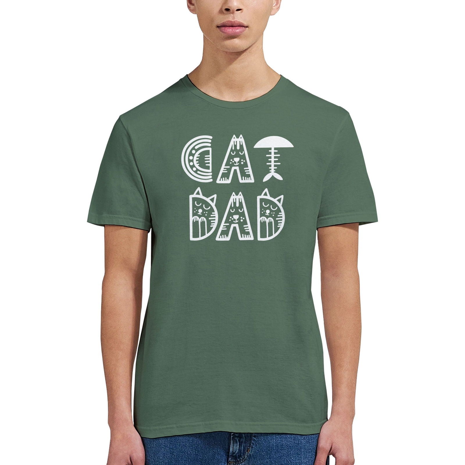 Cat dad | T-Shirt Unisex - Tshirt-Fabriek.nl