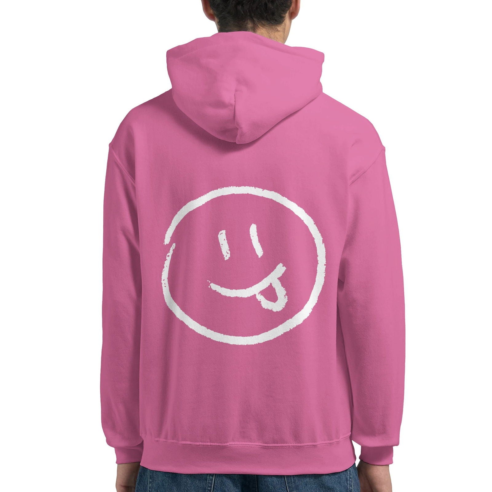 Chalk Smily Exited | Hoodie Unisex - Tshirt-Fabriek.nl