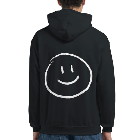 Chalk Smily Happy | Hoodie Unisex - Tshirt-Fabriek.nl