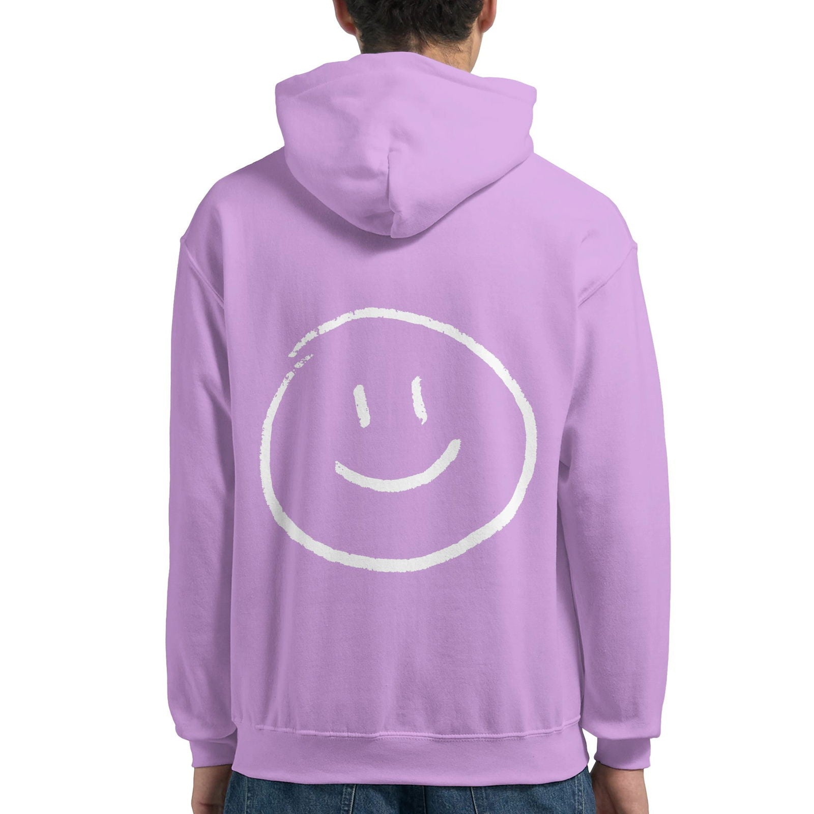 Chalk Smily Happy | Hoodie Unisex - Tshirt-Fabriek.nl