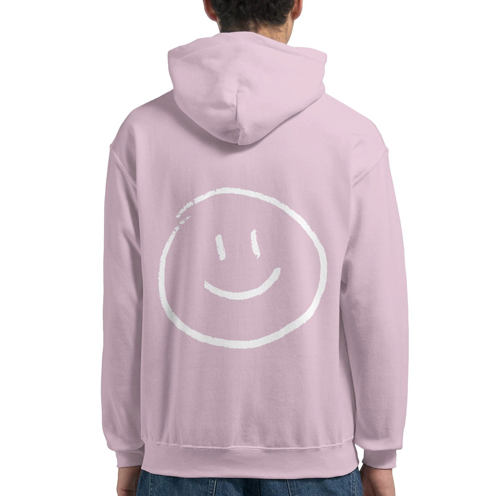 Chalk Smily Happy | Hoodie Unisex - Tshirt-Fabriek.nl