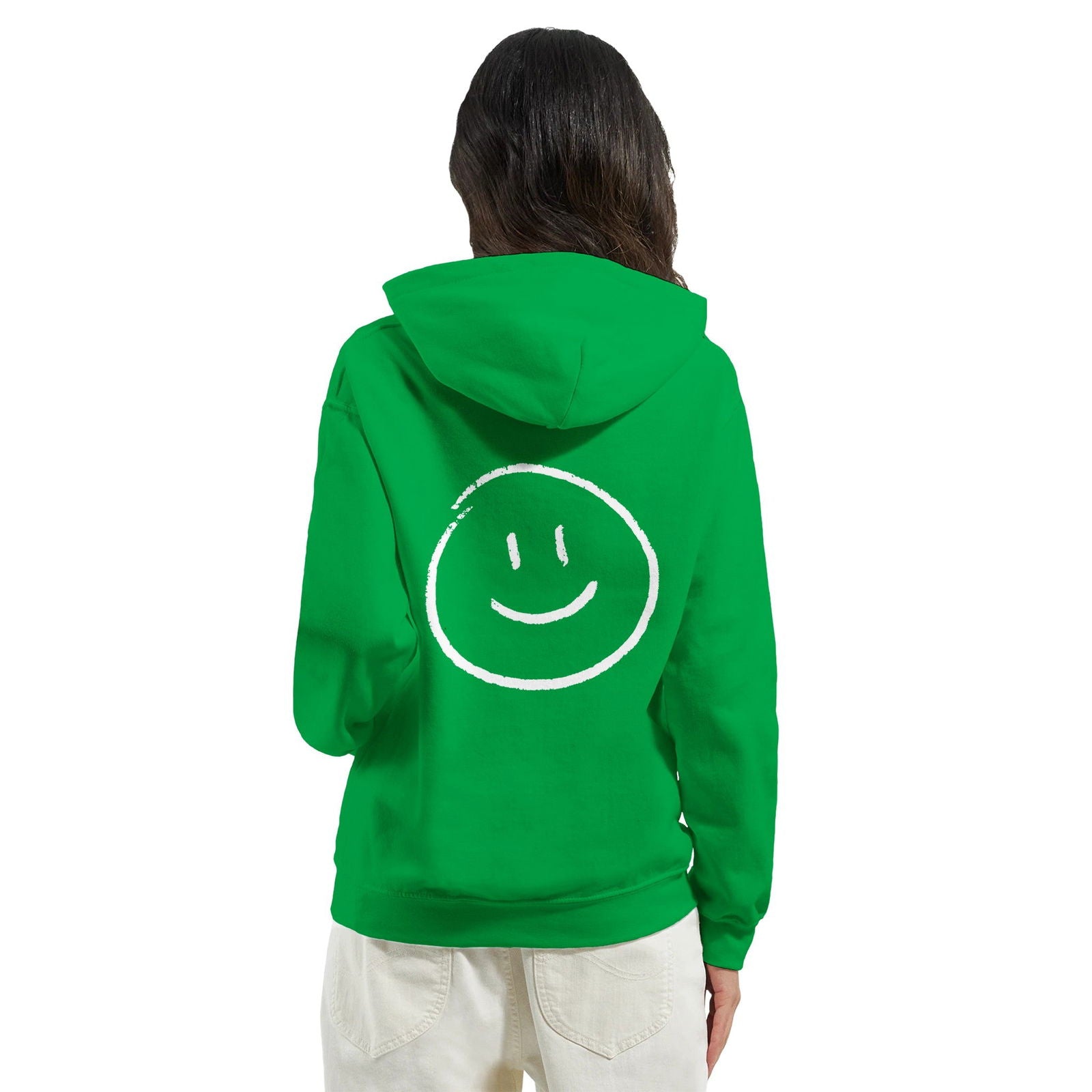 Chalk Smily Happy | Hoodie Unisex - Tshirt-Fabriek.nl