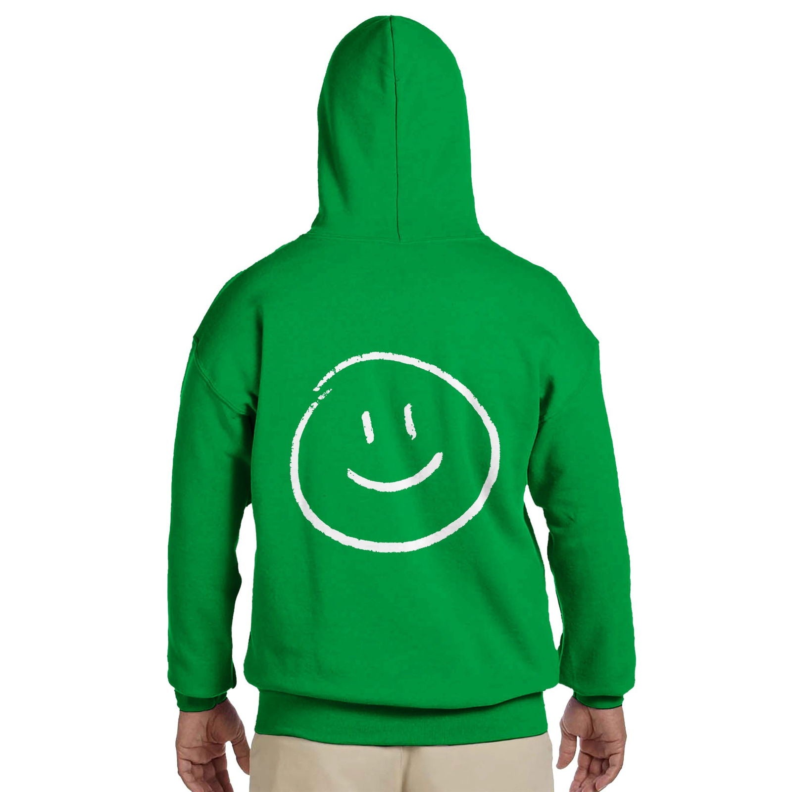 Chalk Smily Happy | Hoodie Unisex - Tshirt-Fabriek.nl