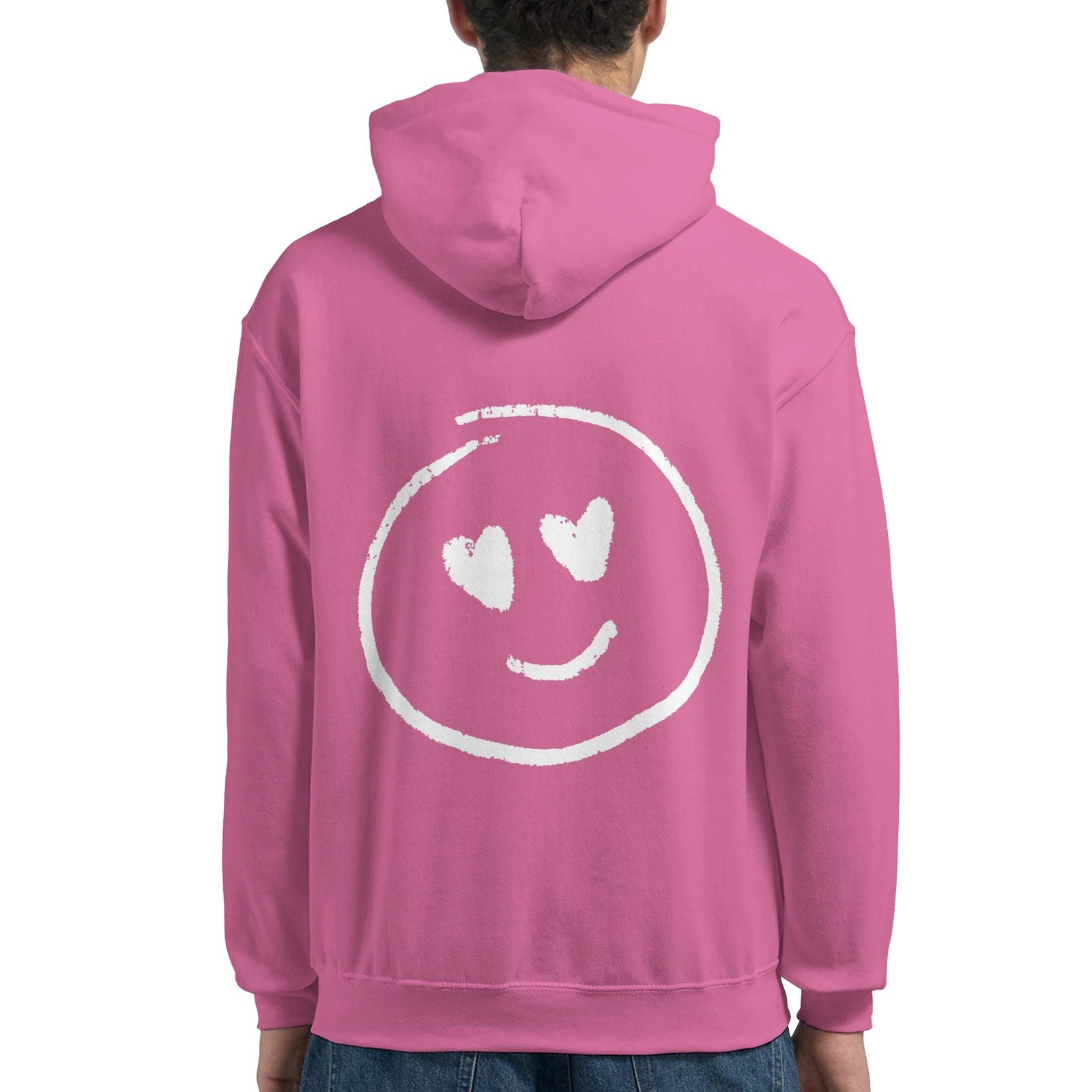 Chalk Smily Love | Hoodie Unisex - Tshirt-Fabriek.nl