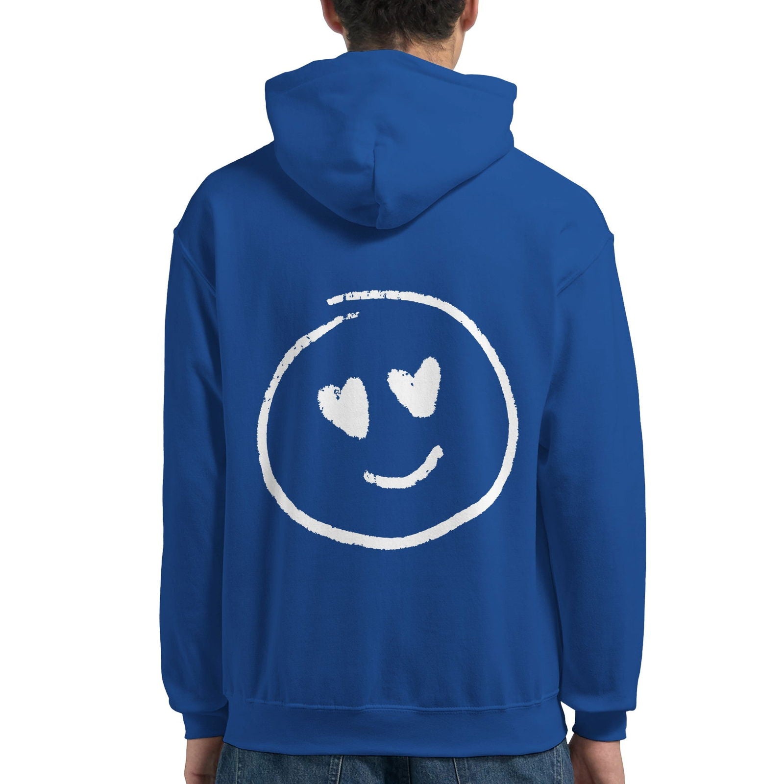 Chalk Smily Love | Hoodie Unisex - Tshirt-Fabriek.nl