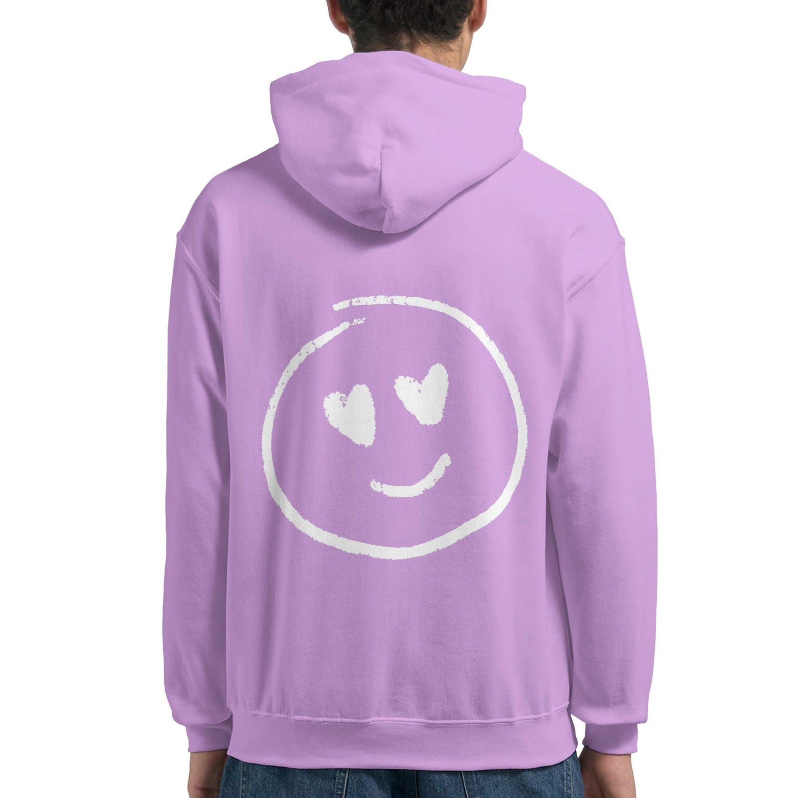 Chalk Smily Love | Hoodie Unisex - Tshirt-Fabriek.nl