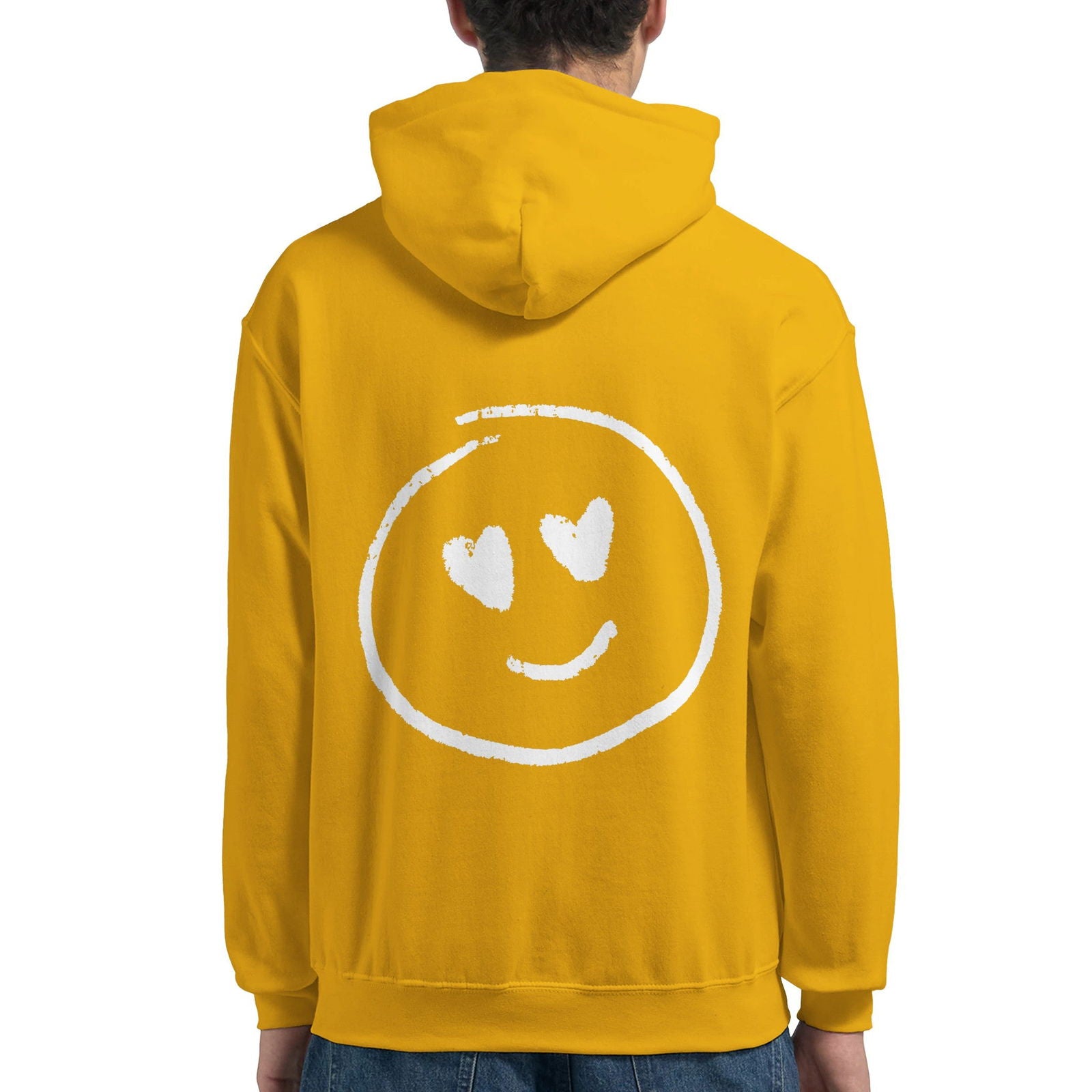 Chalk Smily Love | Hoodie Unisex - Tshirt-Fabriek.nl