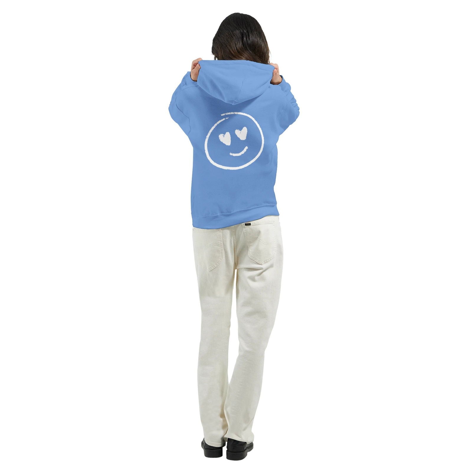 Chalk Smily Love | Hoodie Unisex - Tshirt-Fabriek.nl