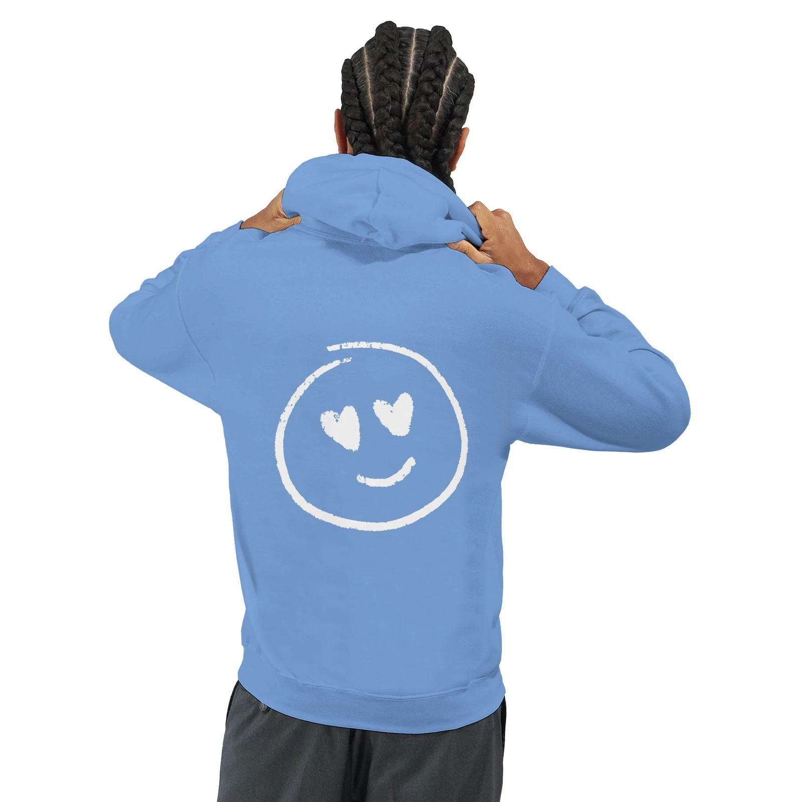 Chalk Smily Love | Hoodie Unisex - Tshirt-Fabriek.nl