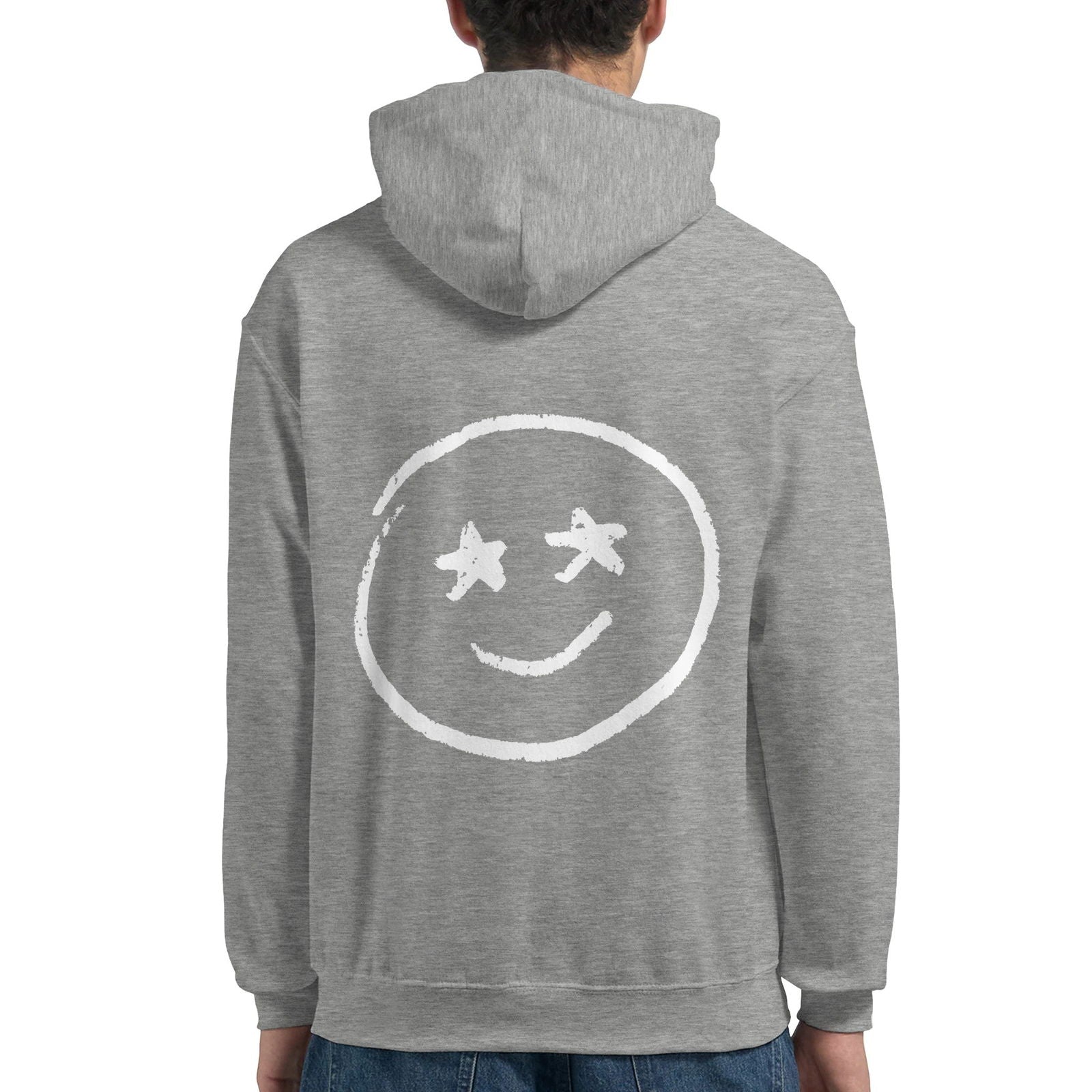 Chalk Smily Stars | Hoodie Unisex - Tshirt-Fabriek.nl