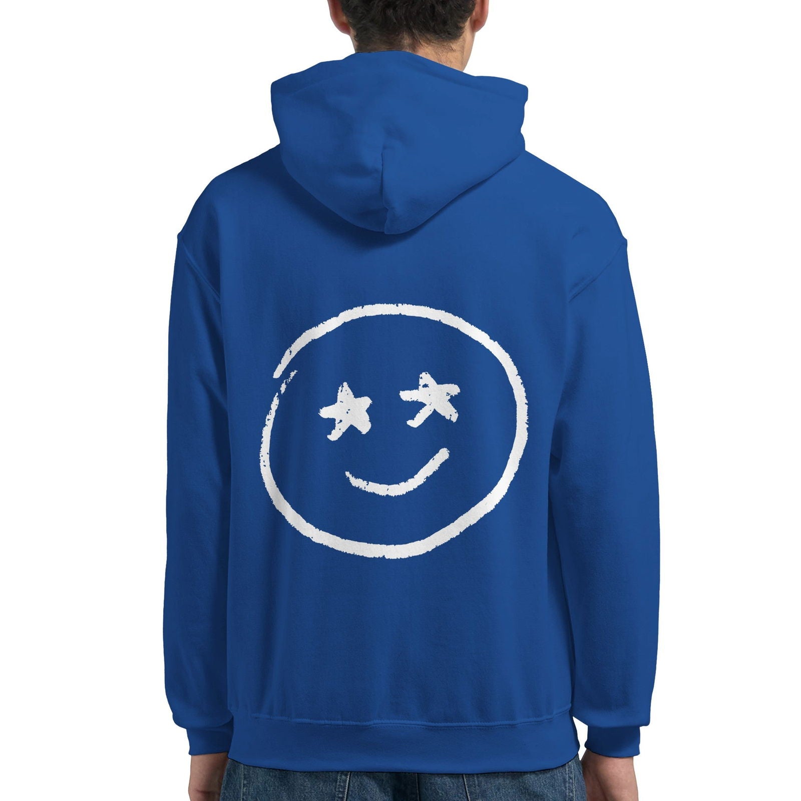 Chalk Smily Stars | Hoodie Unisex - Tshirt-Fabriek.nl