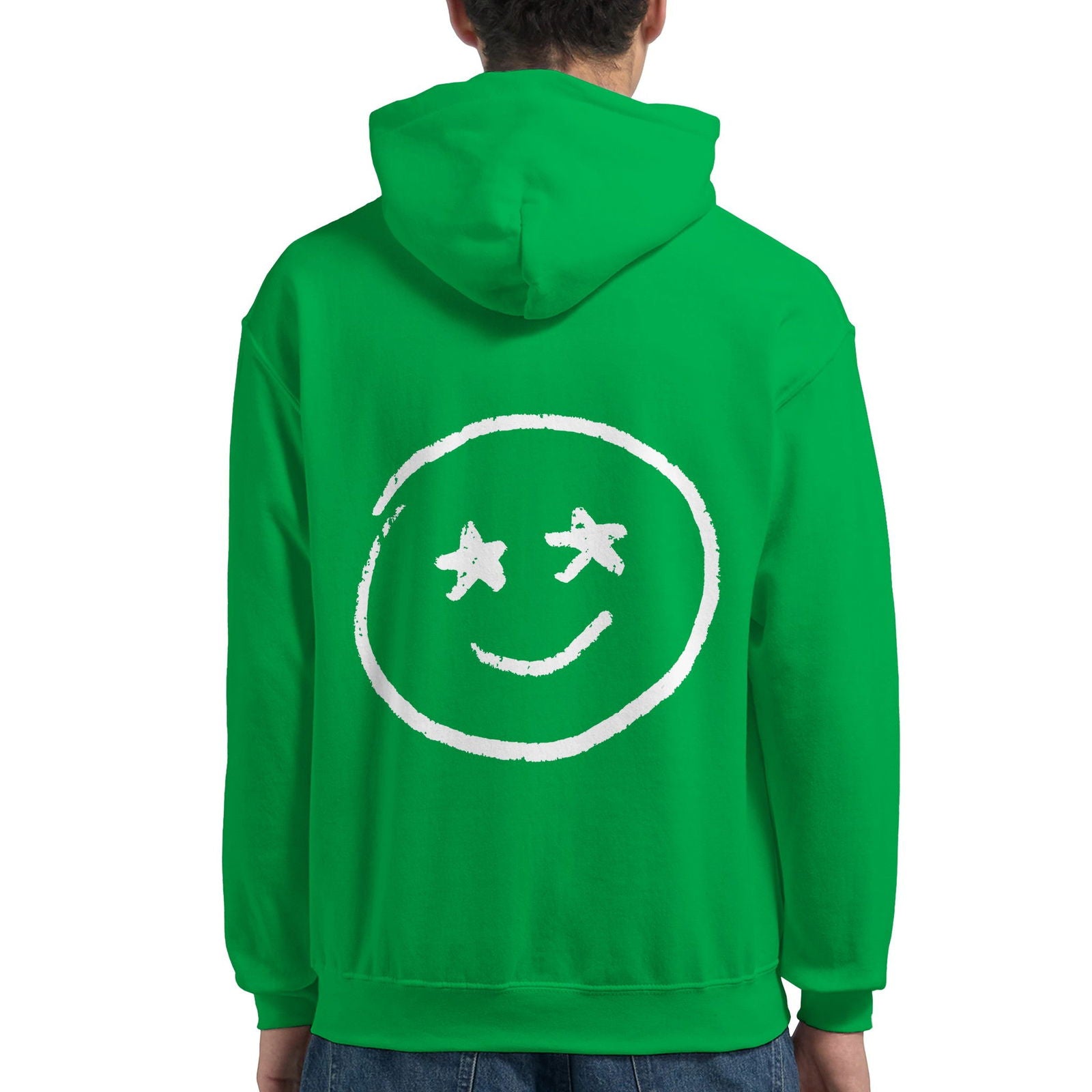 Chalk Smily Stars | Hoodie Unisex - Tshirt-Fabriek.nl