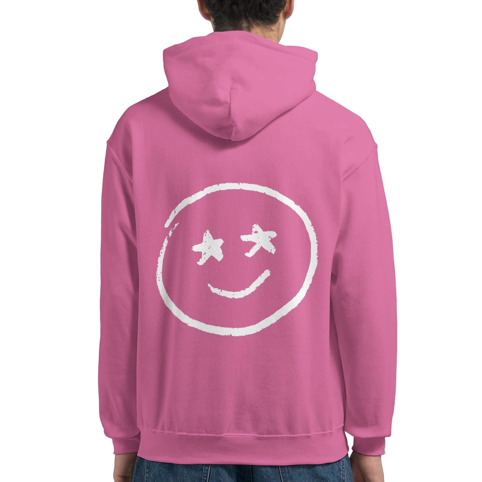 Chalk Smily Stars | Hoodie Unisex - Tshirt-Fabriek.nl