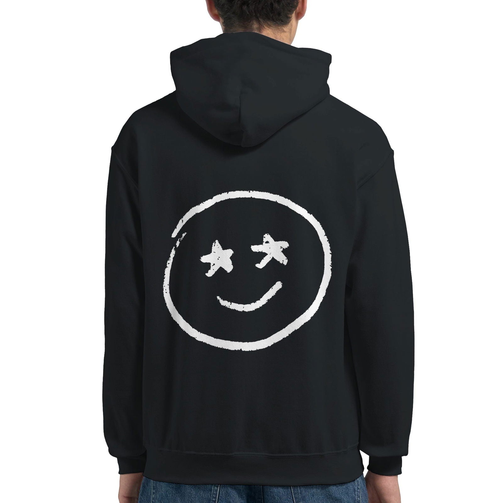 Chalk Smily Stars | Hoodie Unisex - Tshirt-Fabriek.nl