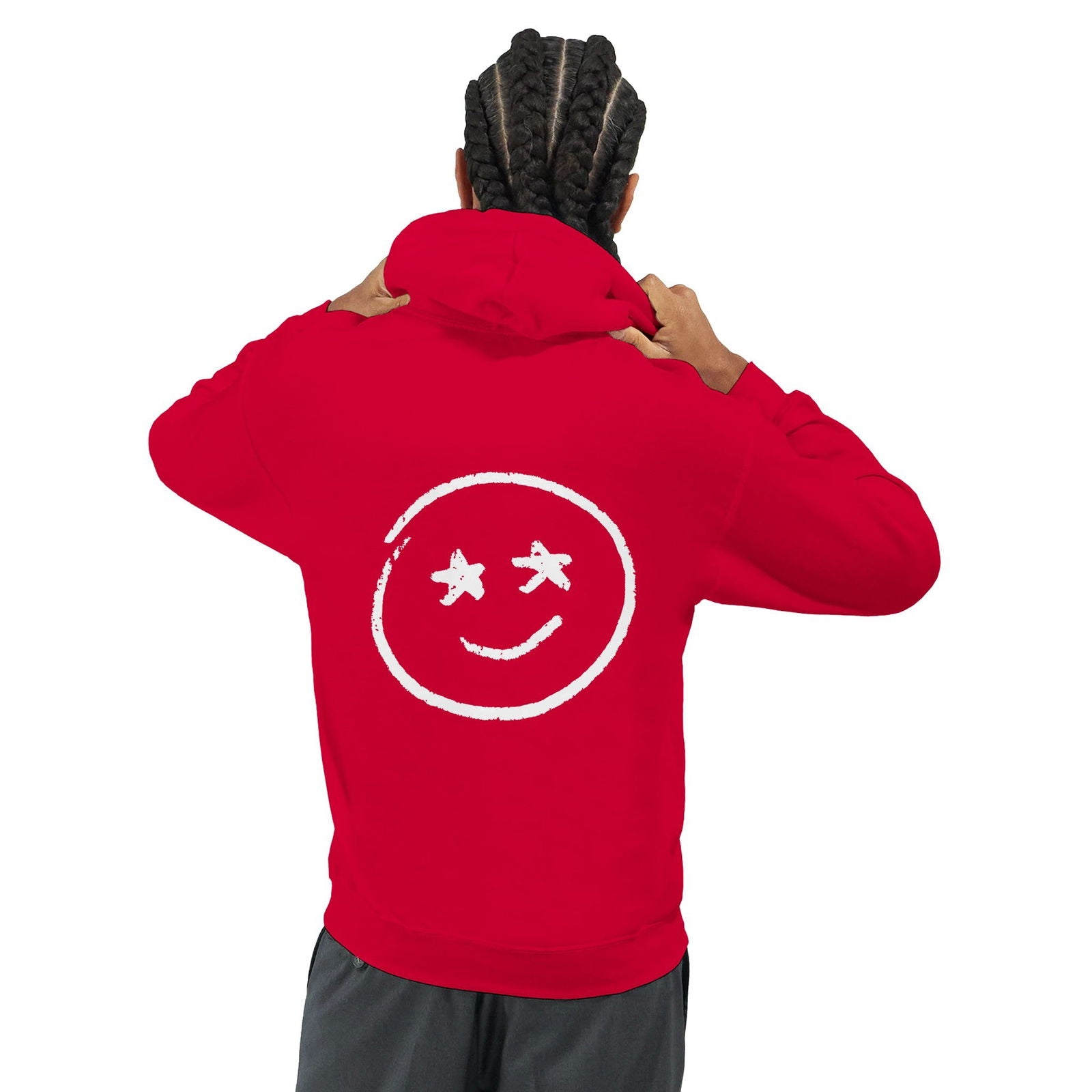 Chalk Smily Stars | Hoodie Unisex - Tshirt-Fabriek.nl