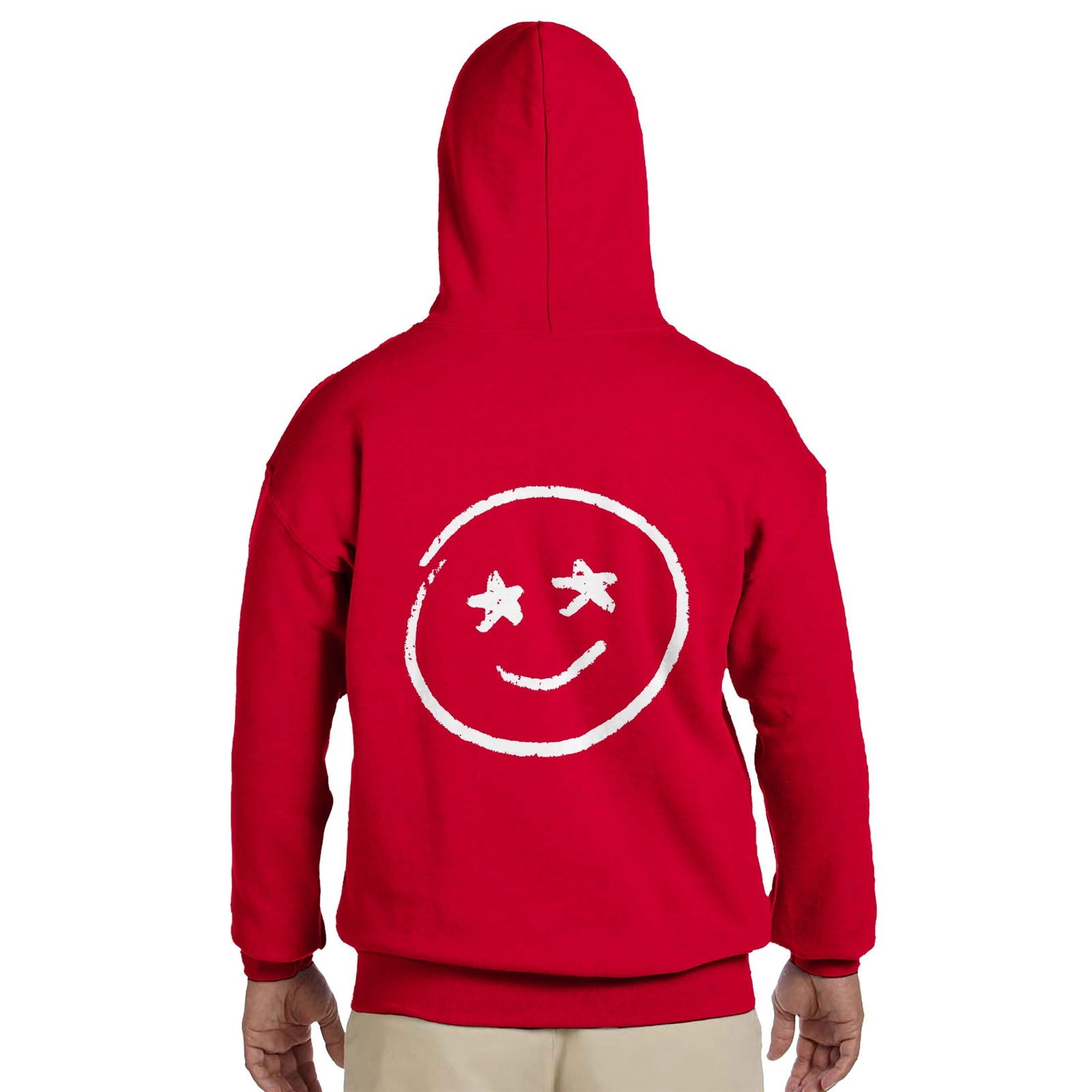 Chalk Smily Stars | Hoodie Unisex - Tshirt-Fabriek.nl