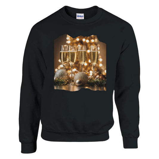 Champagne Christmas | Kerst Trui Unisex - Tshirt-Fabriek.nl