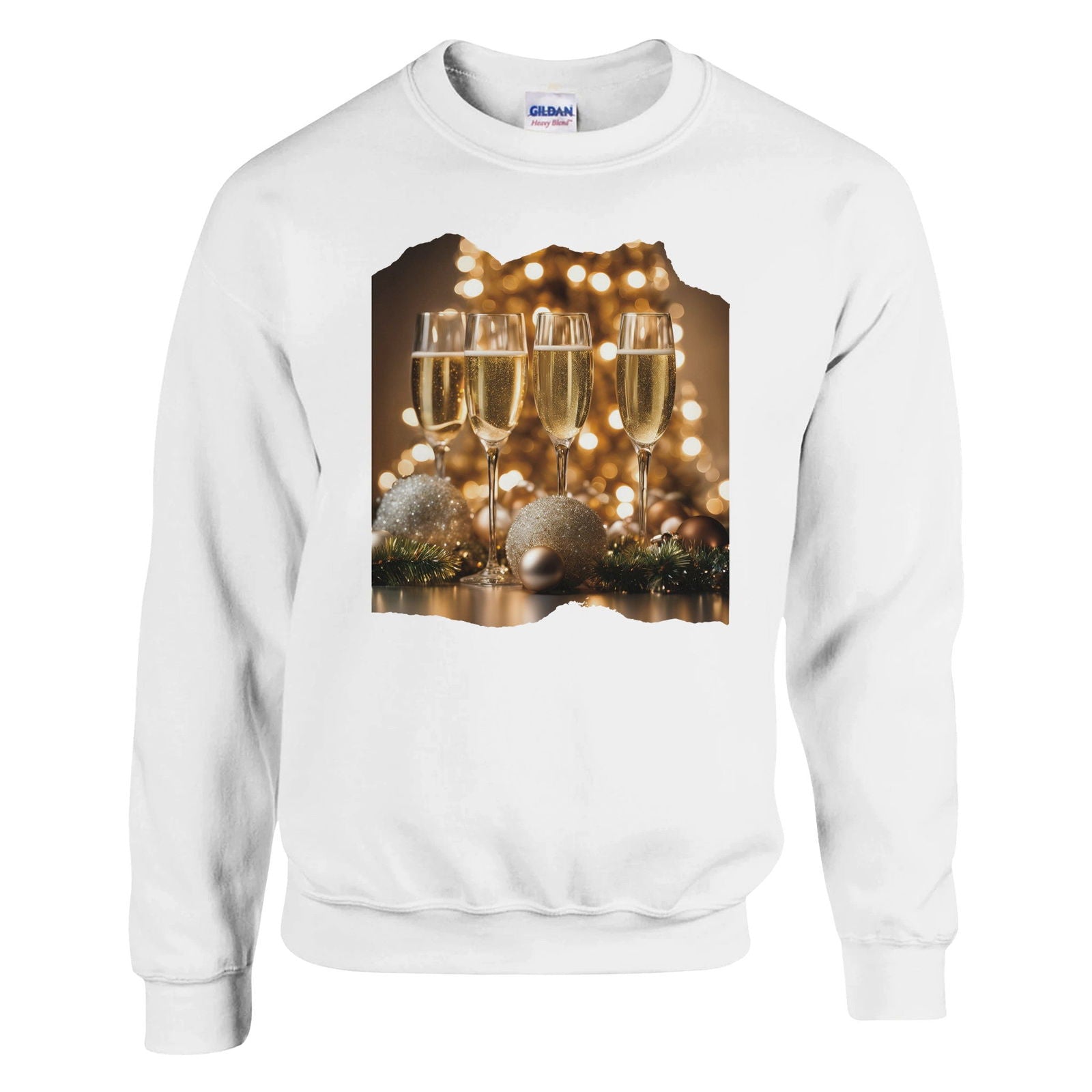 Champagne Christmas | Kerst Trui Unisex - Tshirt-Fabriek.nl