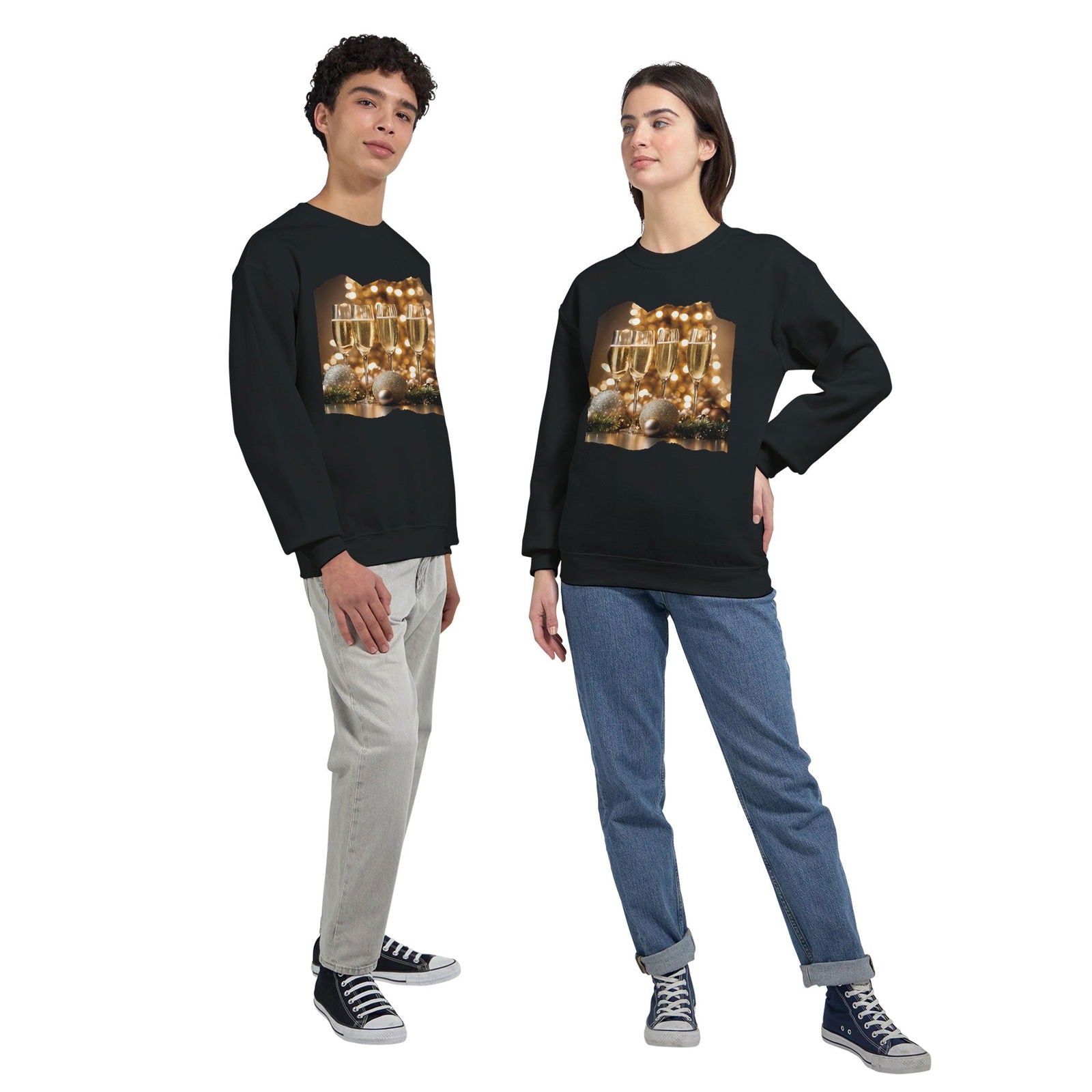 Champagne Christmas | Kerst Trui Unisex - Tshirt-Fabriek.nl