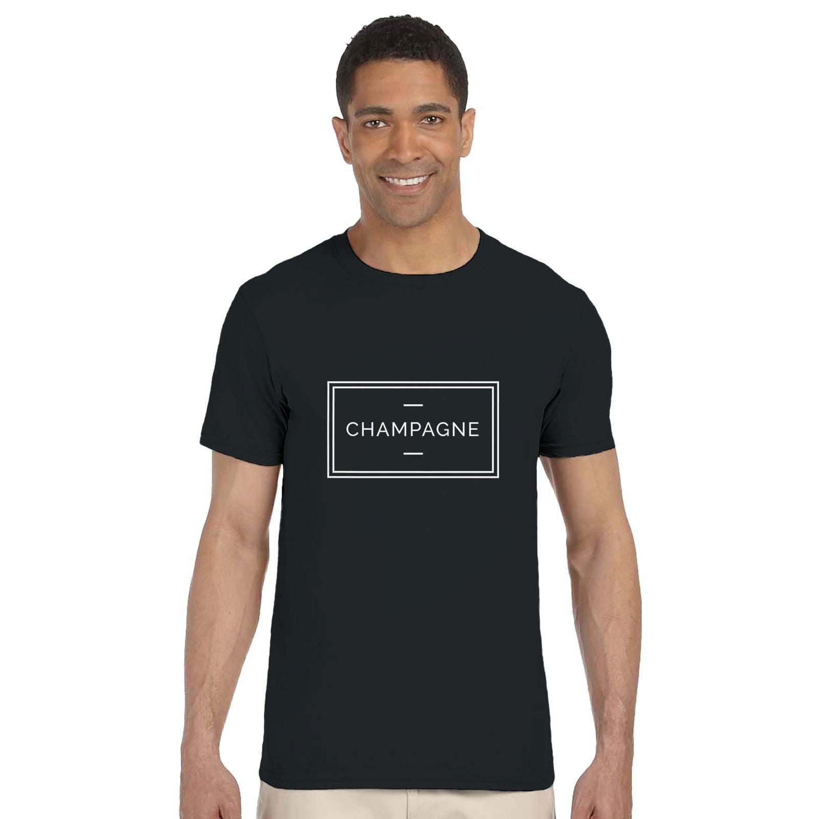 Champagne | T-shirt Unisex - Tshirt-Fabriek.nl