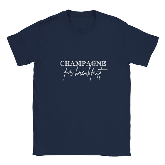 Champagne for breakfast | T-shirt Unisex - Tshirt-Fabriek.nl