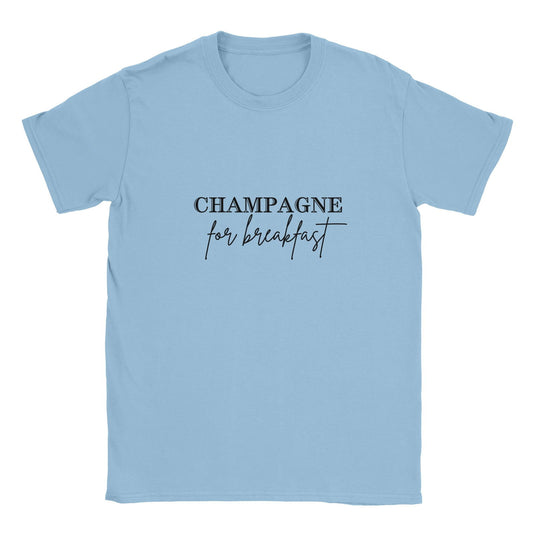 Champagne for breakfast | T-shirt Unisex - Tshirt-Fabriek.nl