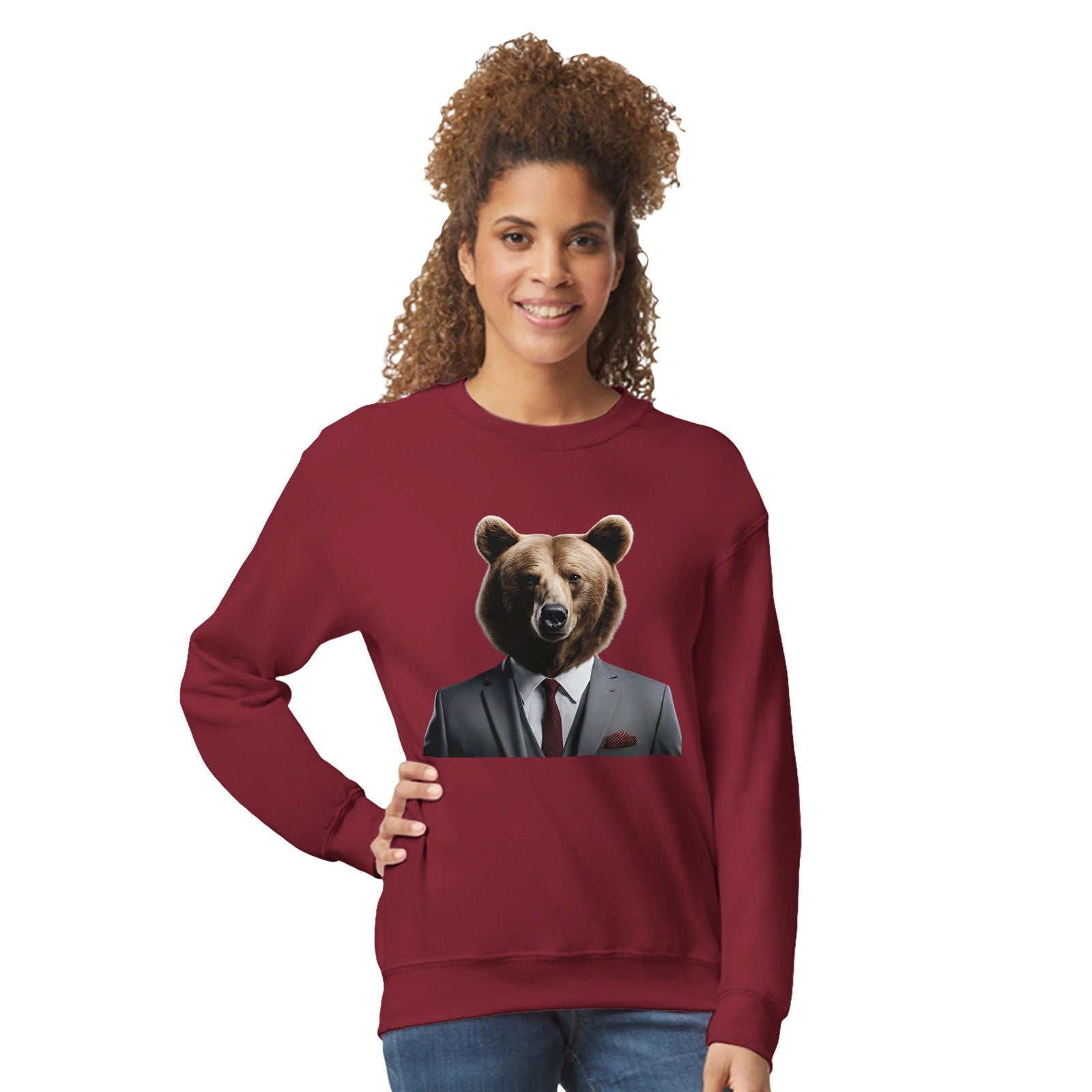 Dandy Animal Bear | Trui Unisex - Tshirt-Fabriek.nl