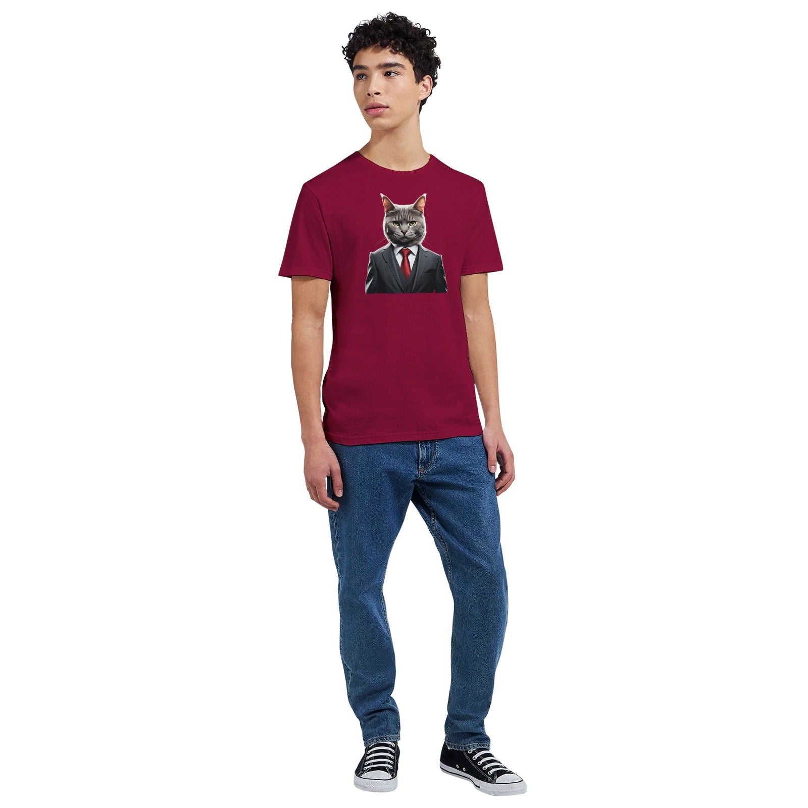 Dandy Animal Cat | T-shirt Unisex - Tshirt-Fabriek.nl