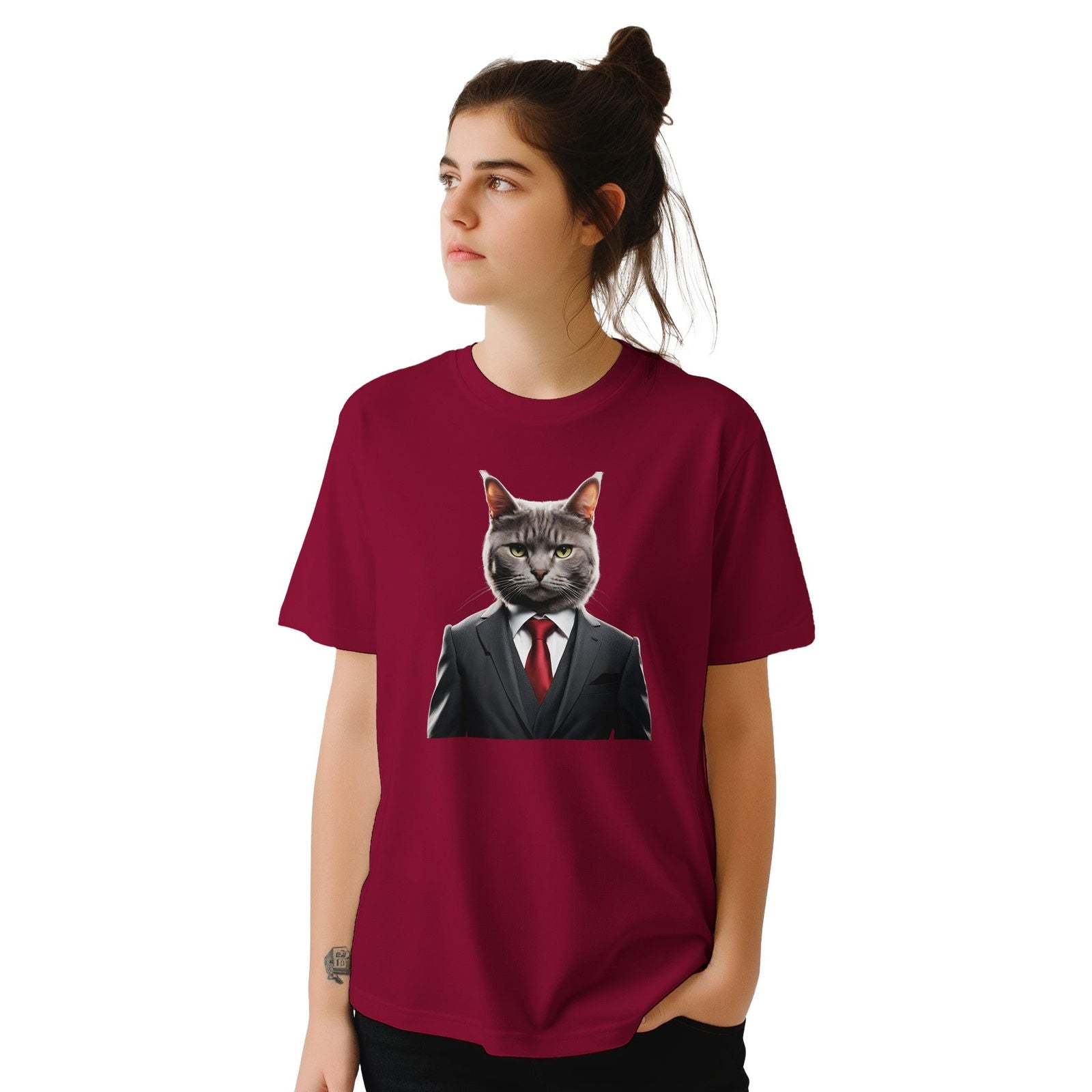 Dandy Animal Cat | T-shirt Unisex - Tshirt-Fabriek.nl