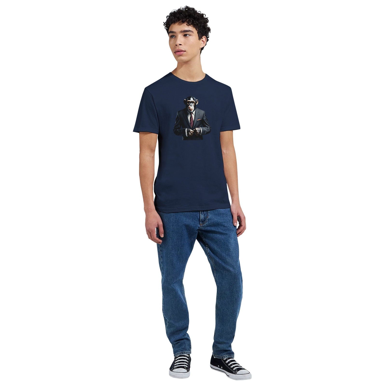 Dandy Animal Chimpanzee | T-shirt Unisex - Tshirt-Fabriek.nl