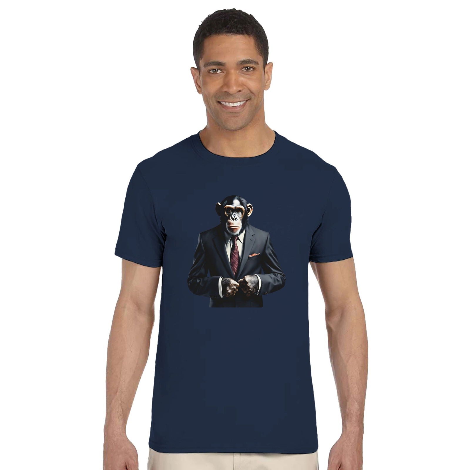 Dandy Animal Chimpanzee | T-shirt Unisex - Tshirt-Fabriek.nl