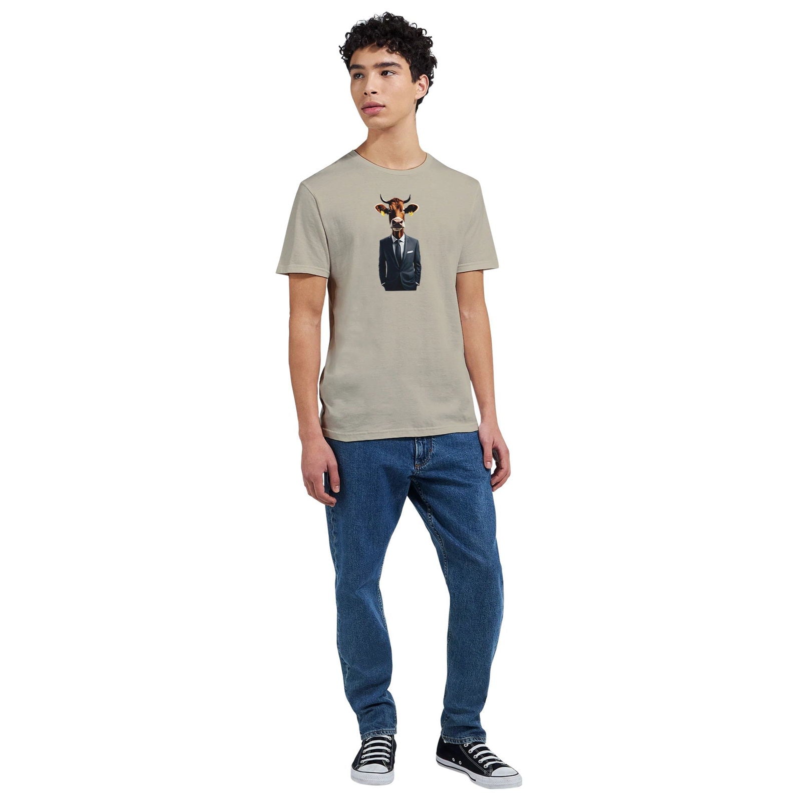 Dandy Animal Cow | T-shirt Unisex - Tshirt-Fabriek.nl