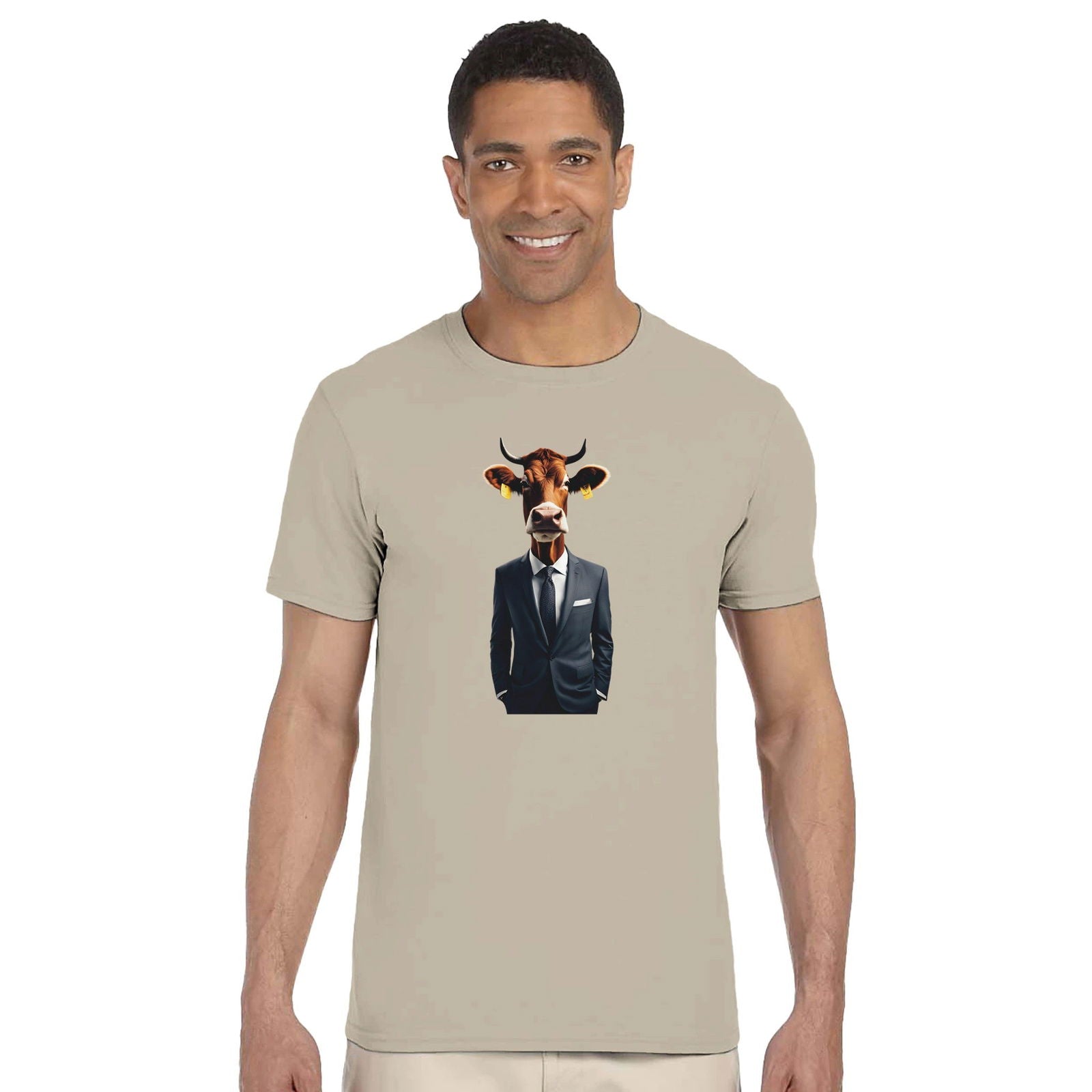 Dandy Animal Cow | T-shirt Unisex - Tshirt-Fabriek.nl