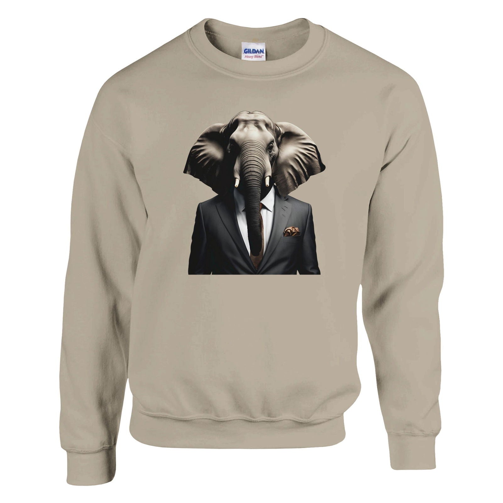 Dandy Animal Elephant | Trui Unisex - Tshirt-Fabriek.nl