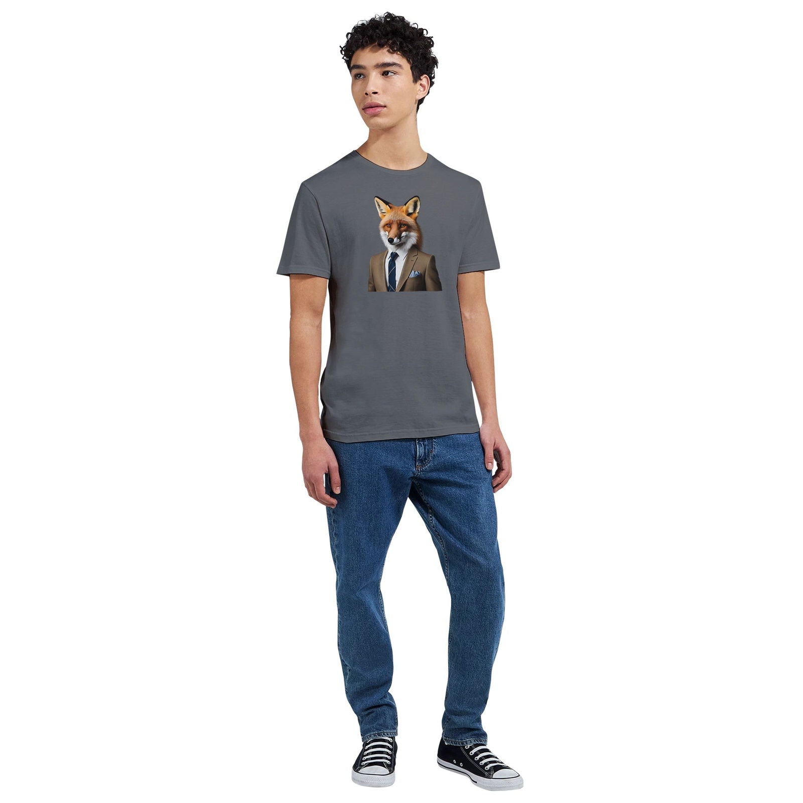 Dandy Animal Fox | T-shirt Unisex - Tshirt-Fabriek.nl