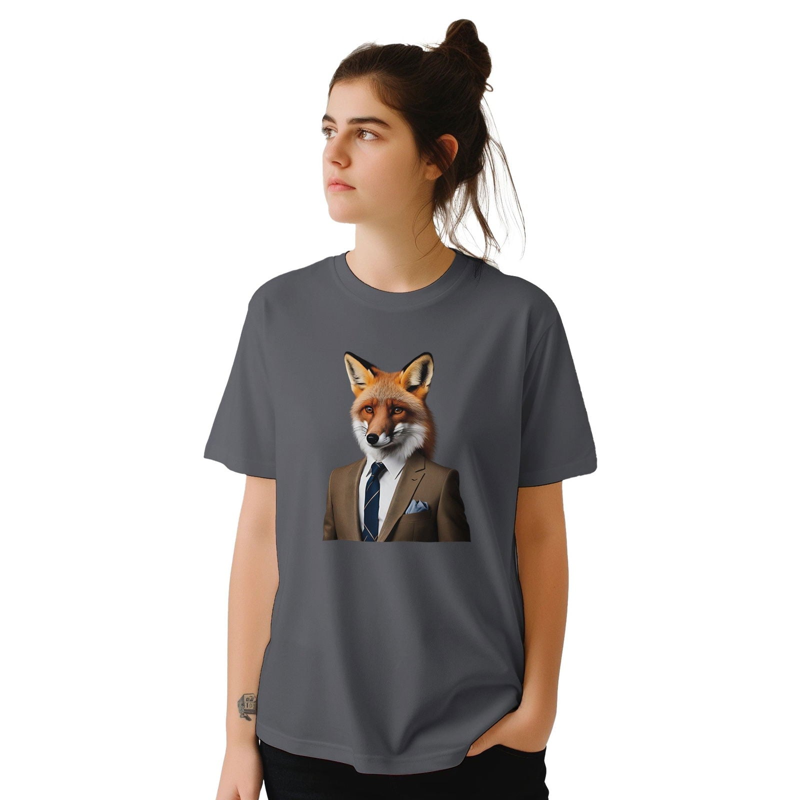 Dandy Animal Fox | T-shirt Unisex - Tshirt-Fabriek.nl