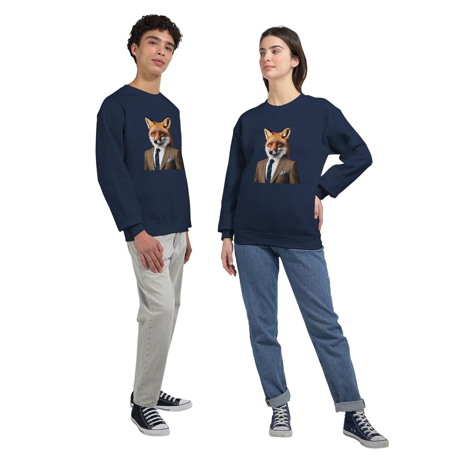 Dandy Animal Fox | Trui Unisex - Tshirt-Fabriek.nl