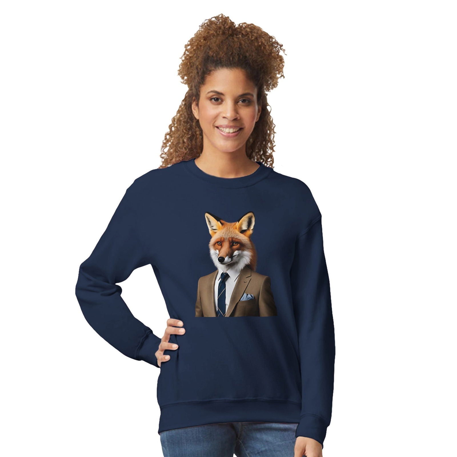 Dandy Animal Fox | Trui Unisex - Tshirt-Fabriek.nl