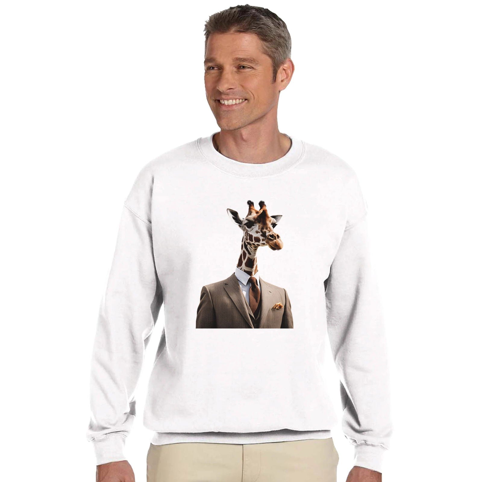 Dandy Animal Giraffe | Trui Unisex - Tshirt-Fabriek.nl