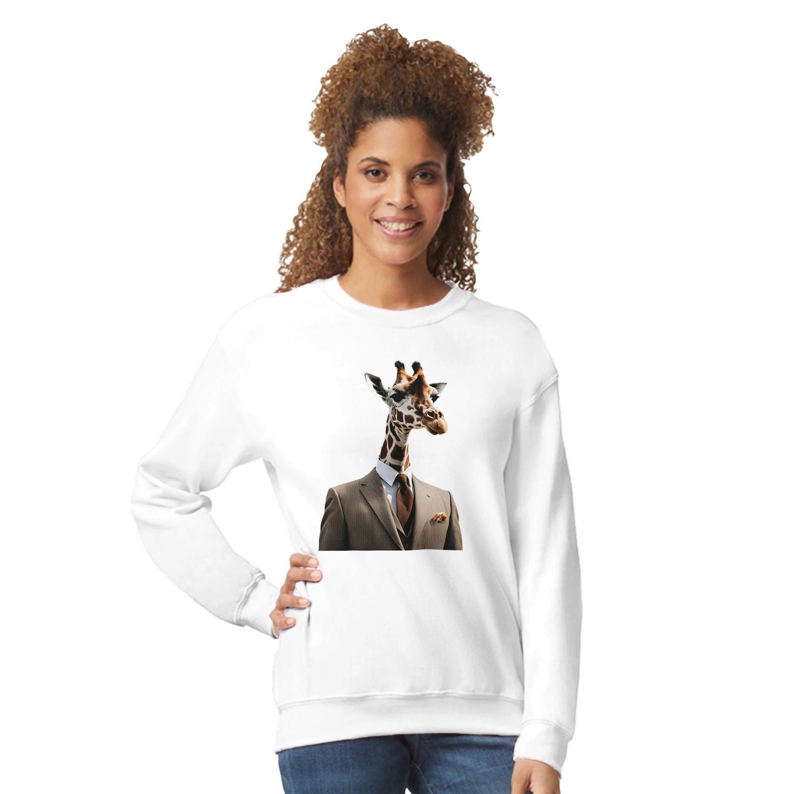 Dandy Animal Giraffe | Trui Unisex - Tshirt-Fabriek.nl