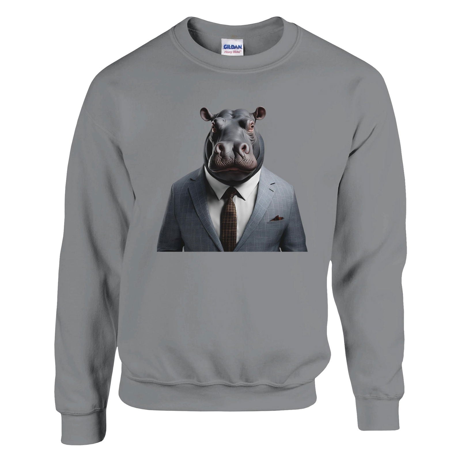 Dandy Animal Hippo | Trui Unisex - Tshirt-Fabriek.nl