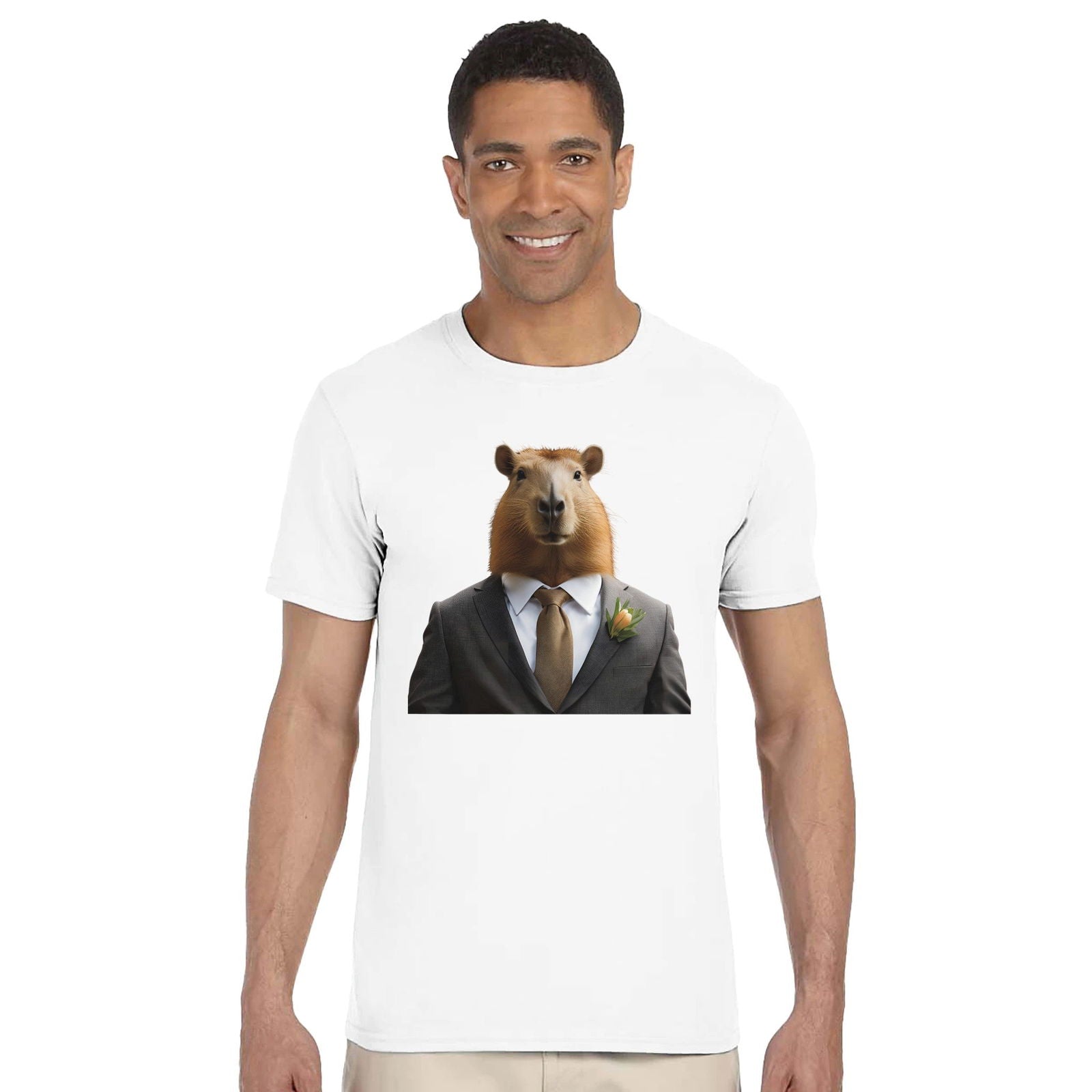 Dandy Animal Kapibara | T-shirt Unisex - Tshirt-Fabriek.nl