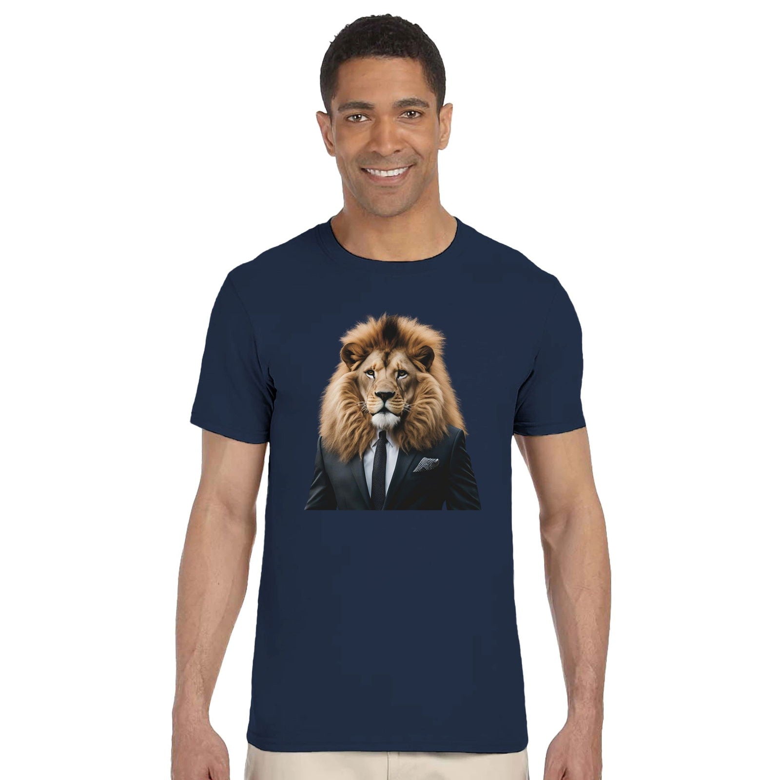 Dandy Animal Lion | T-shirt Unisex - Tshirt-Fabriek.nl